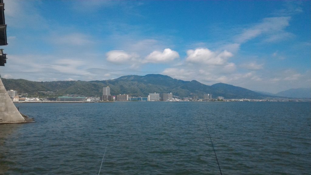 広大な琵琶湖の写真