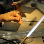 まずはボロシリケイトガラスを溶かします