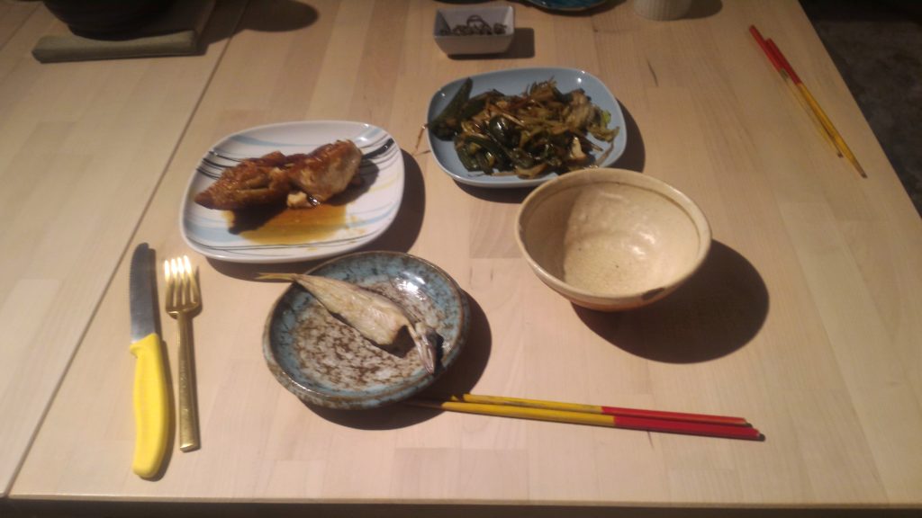 ユーリンチーと野菜炒め