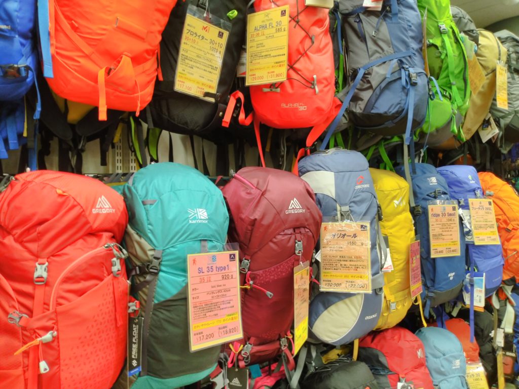 リュックの容量は20L～30Lで十分！