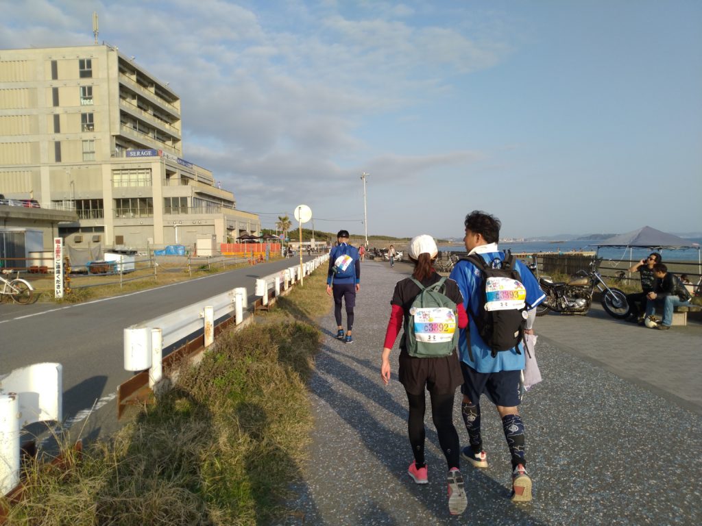 茅ヶ崎市の海岸沿い