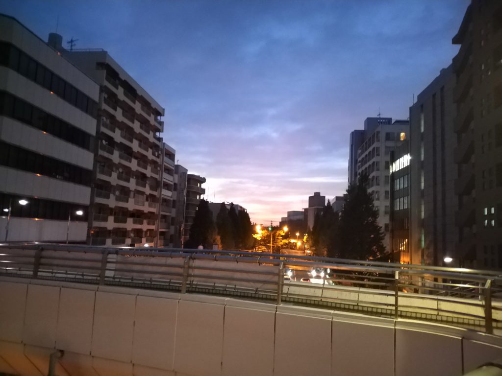 川崎市の夜明け