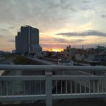 多摩川から見る日の出